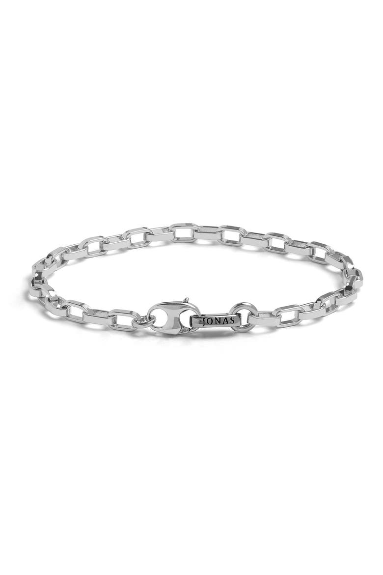 Men's Rolo Chain Bracelet, Main, color, SILVER