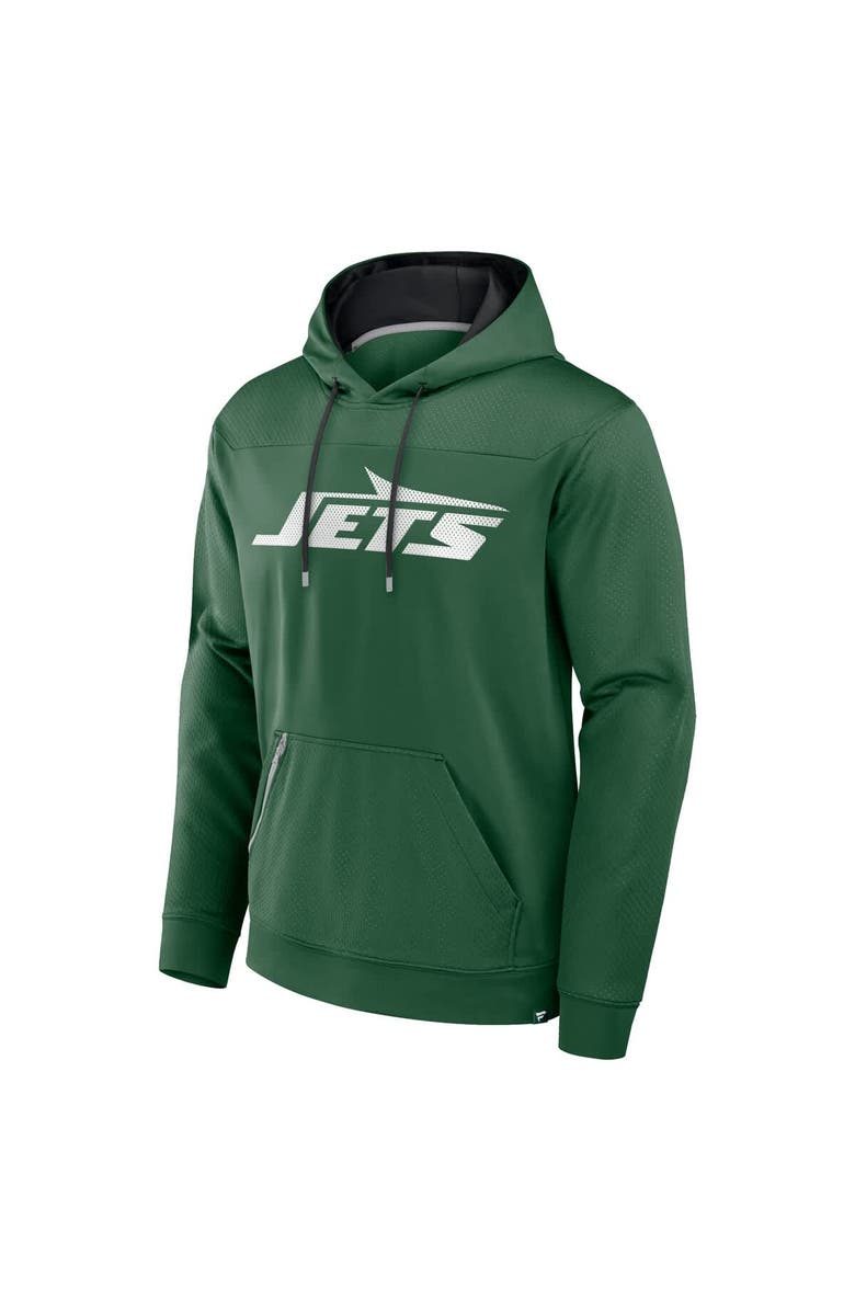 FANATICS Men's Fanatics Green New York Jets Defender Pullover Hoodie, Alternate, color, Green