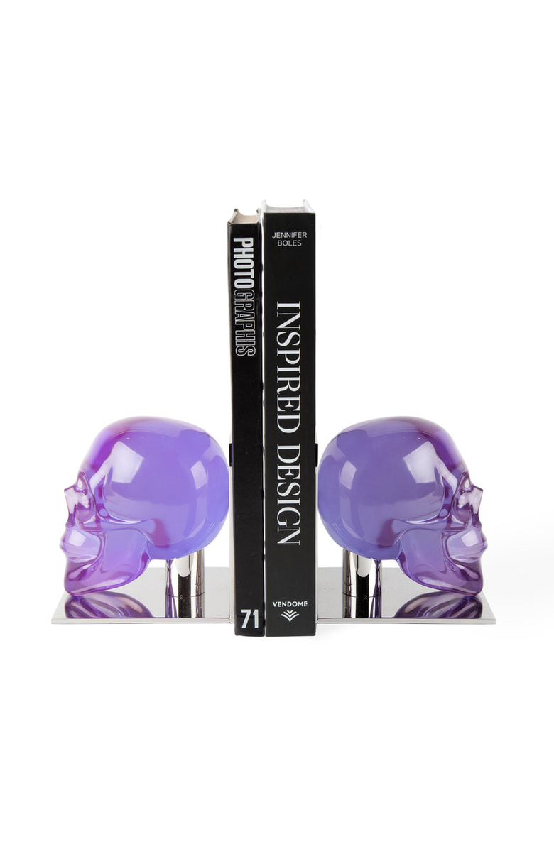 Jonathan Adler Skull Bookends, Main, color,