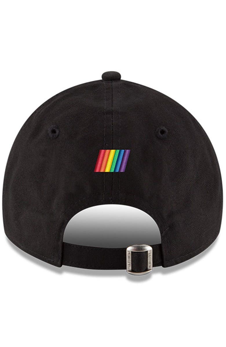 New Era Men's New Era Black NASCAR Wordmark Pride 9TWENTY Adjustable Hat, Alternate, color, 