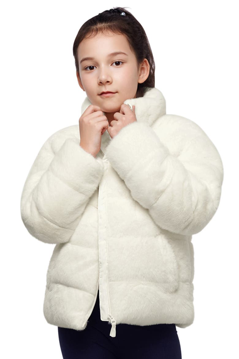 Kids' Snow Angel Puffer Jacket, Main, color, Ivory