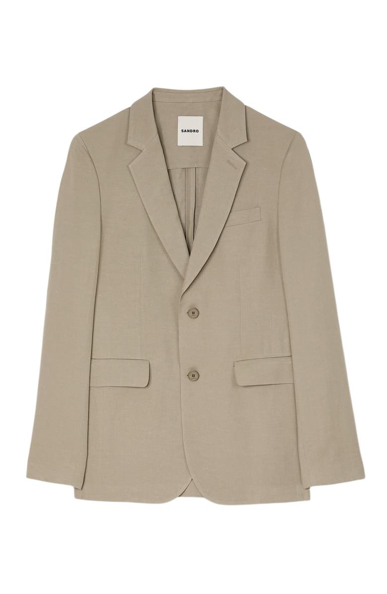 SANDRO Suit jacket, Alternate, color, Light Kaki.