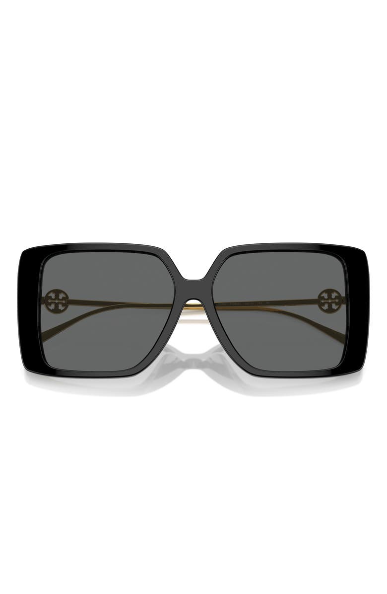 Tory Burch 56mm Square Sunglasses, Alternate, color,