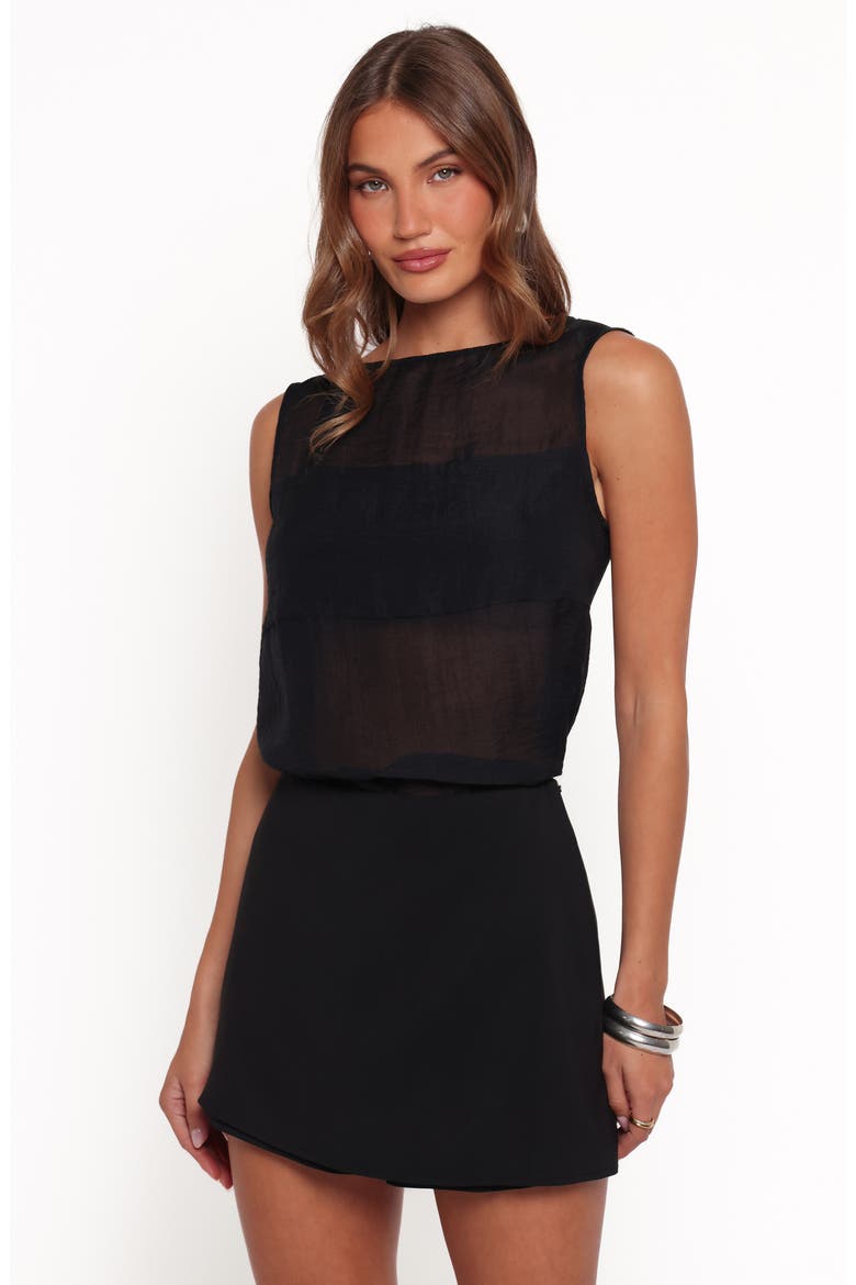 Suki Tiered Ruffle Skort, Alternate, color, BLACK