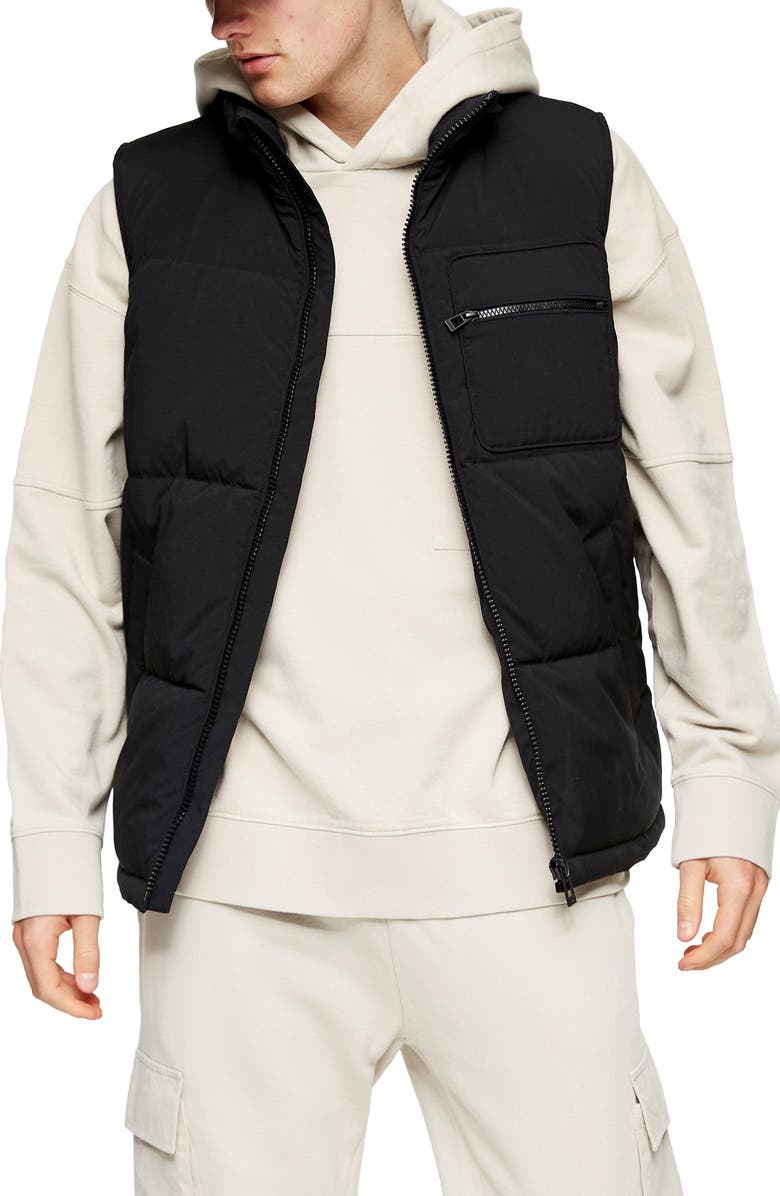 Topman Fuji Gilet Vest, Main, color, 