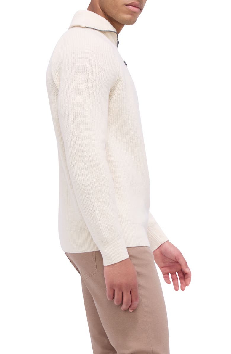 Bugatchi Half Zip Wool Blend Pullover Sweater, Alternate, color,
