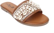 Seven7 Embellished Slide Sandal