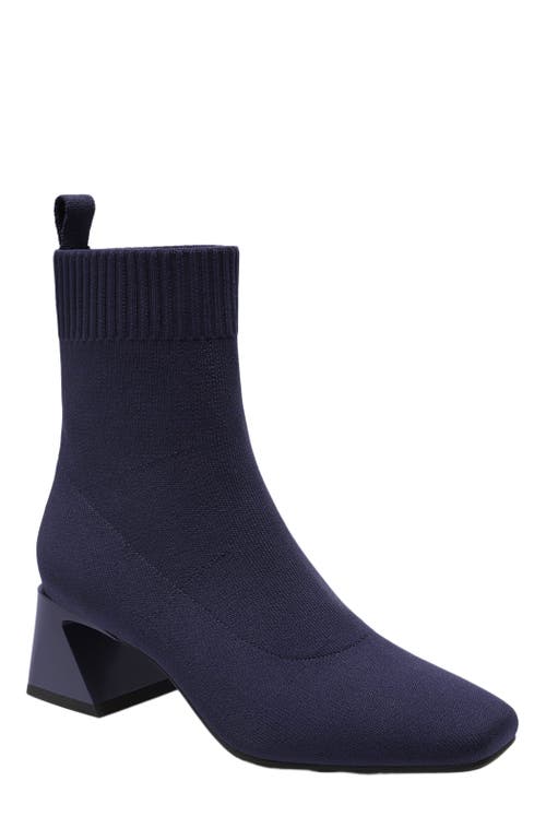 Vivaia Square-toe Water-repellent Heeled Boots In Blue
