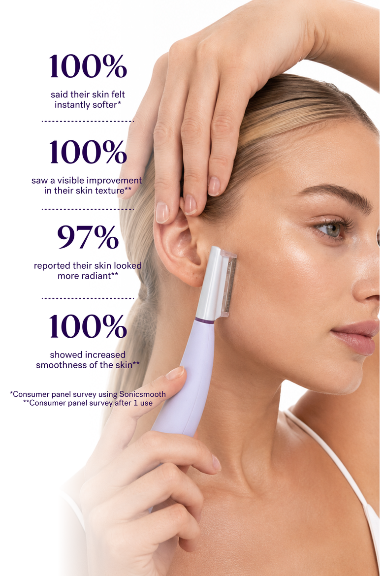 Sonicsmooth At-home Sonic Dermaplaning System, Alternate, color, Reflects all light fully.