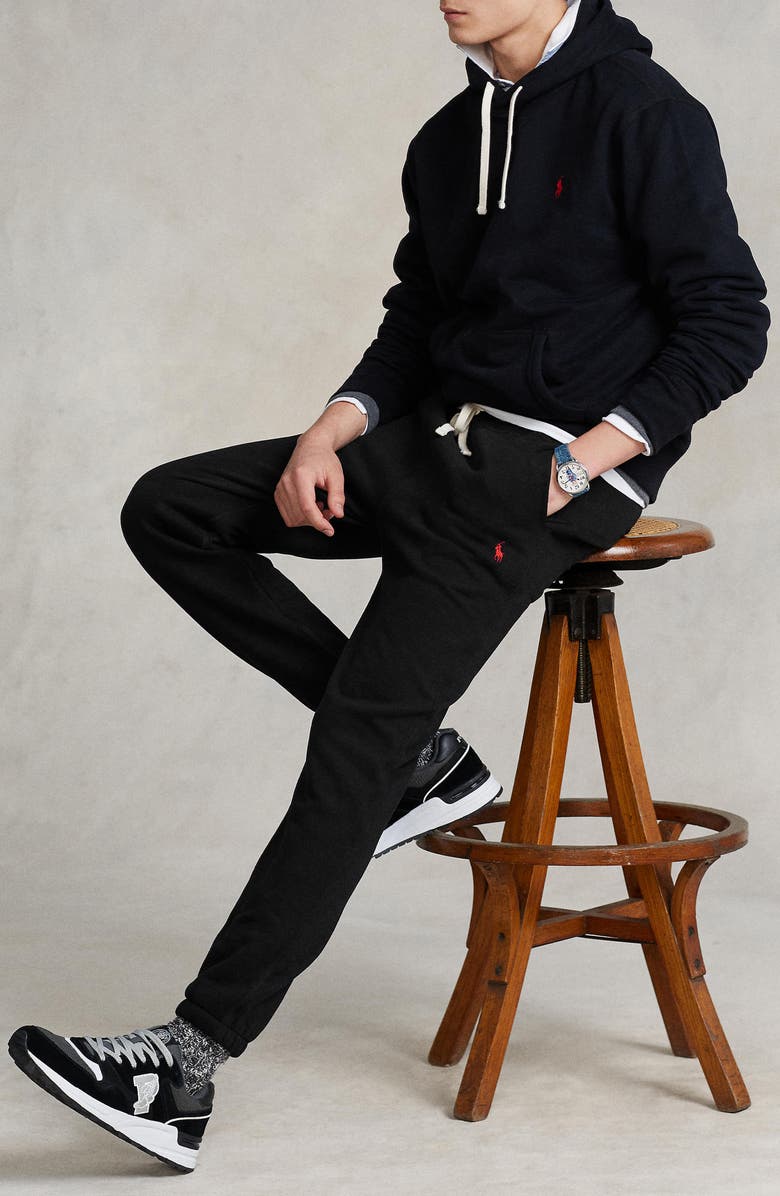 Polo Ralph Lauren Fleece Sweatpants, Alternate, color, Polo Black