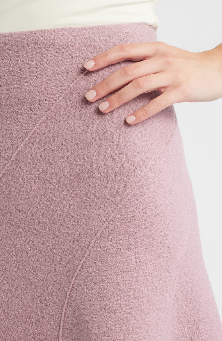 BOSS Vicena Maxi Woven Boiled Wool Skirt, Alternate, color, Rose Haze