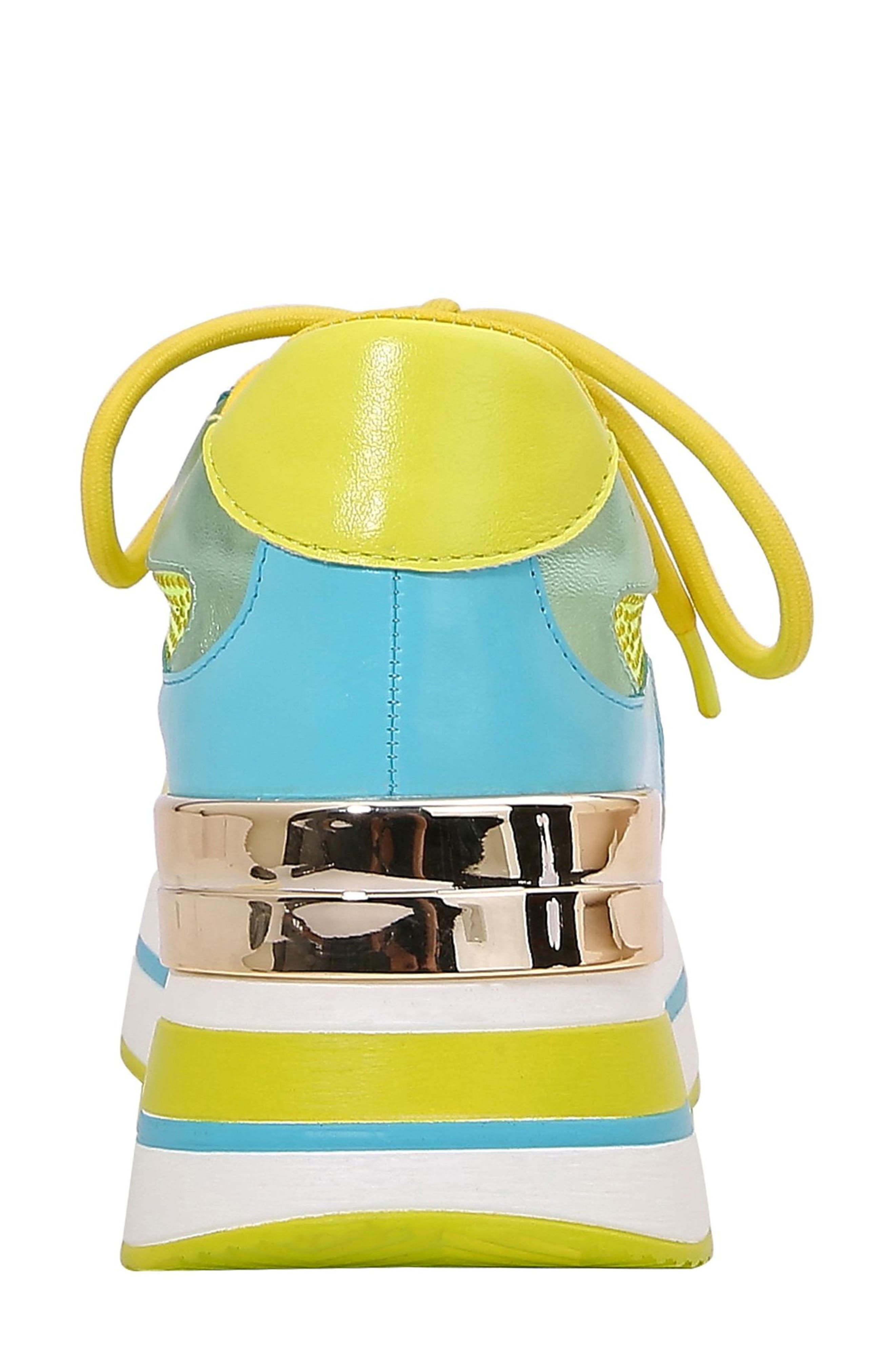 Dallas Platform Sneaker, Alternate, color, LIME