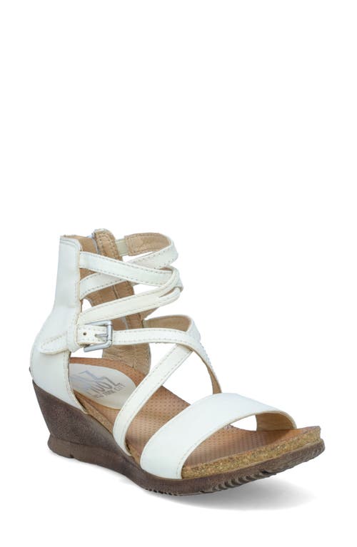 Miz Mooz Shay Strappy Wedge Sandal in Linen 