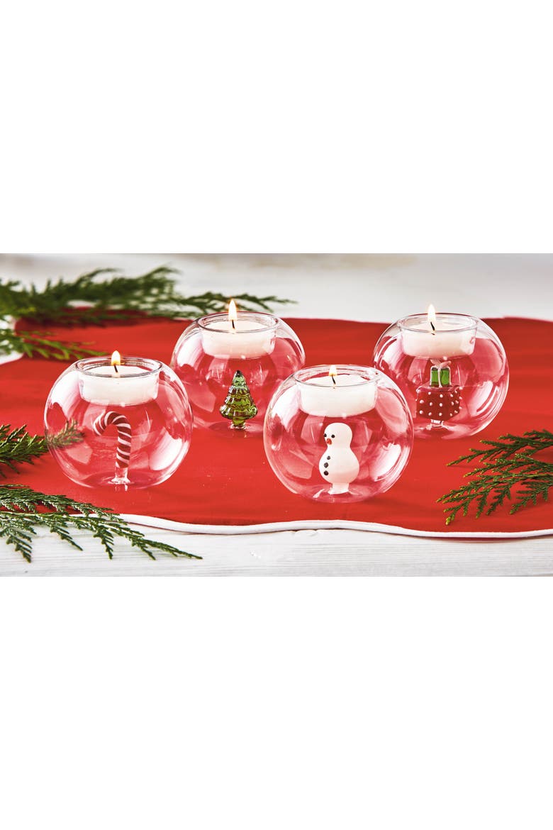 Gifts Globe Tealight Holder - Clear Candle Holder for Home, Alternate, color, Clear