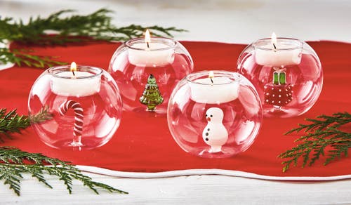 Tag Gifts Globe Tealight Holder In Transparent