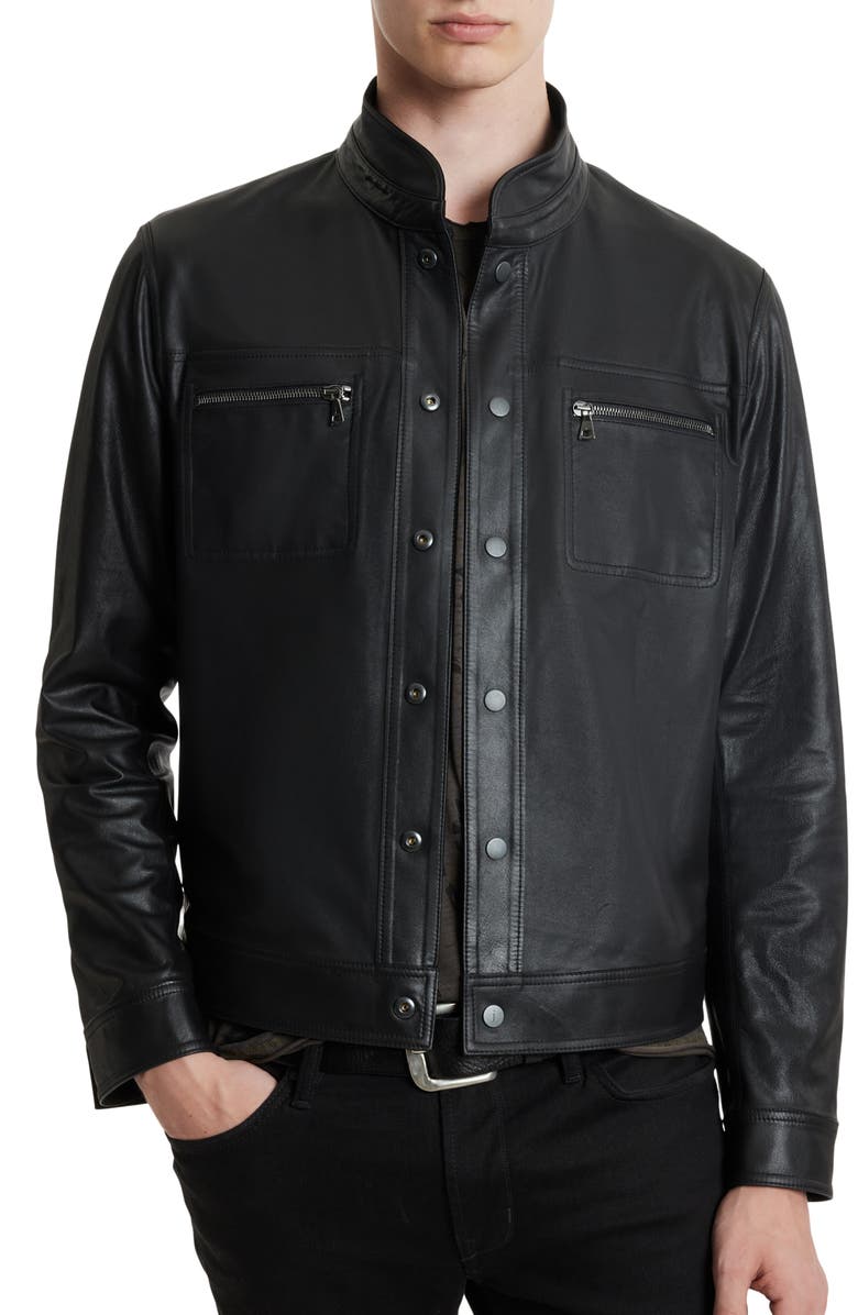 John Varvatos Blair Snap Down Reversible Jacket, Alternate, color, 