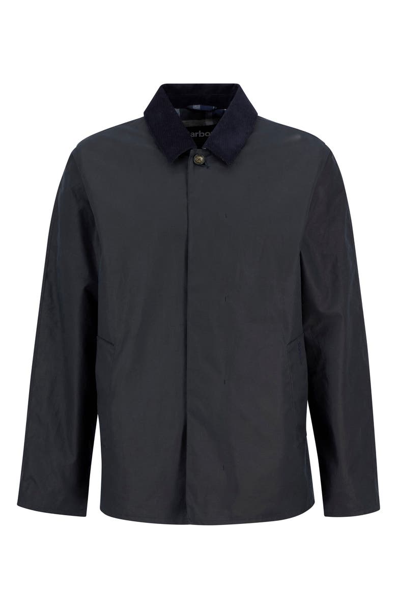Barbour Lorden Waxed Mackintosh Jacket, Alternate, color, Navy