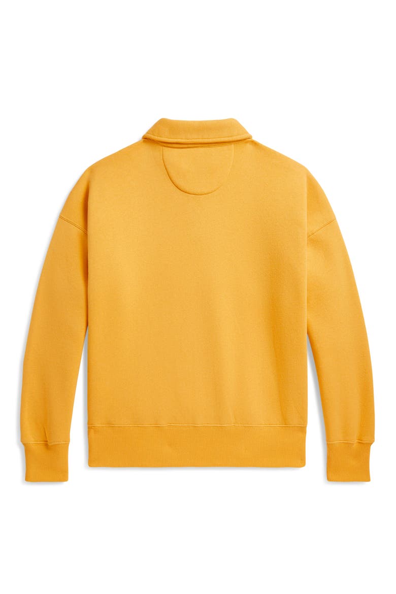 Fleece Quarter-Zip Pullover, Alternate, color, YELLOW