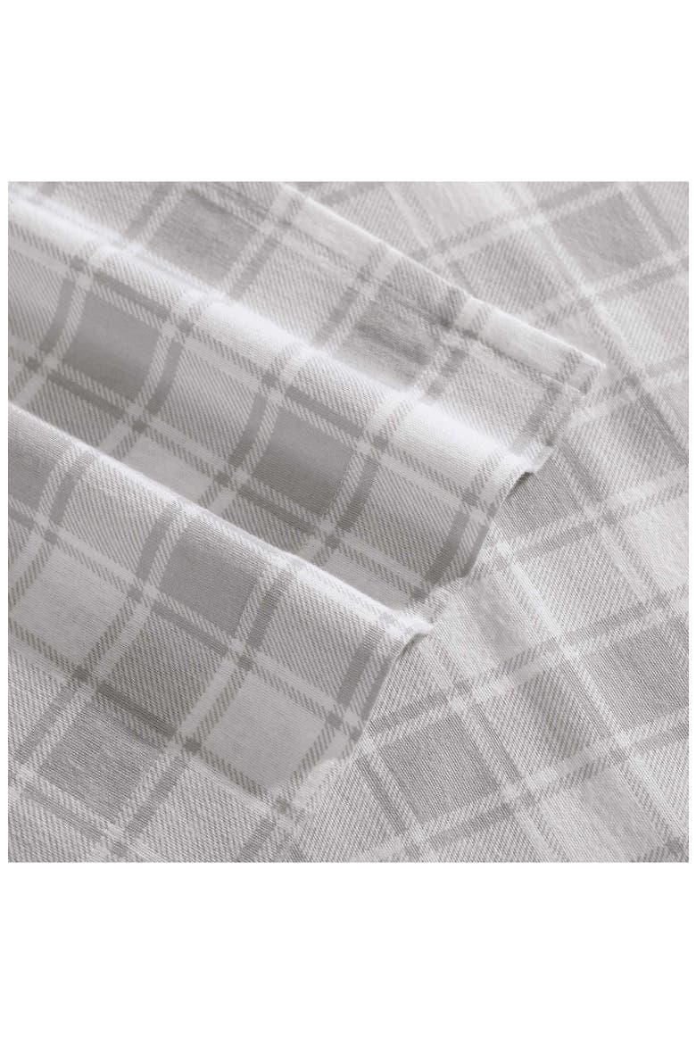 Mill Creek Plaid Flannel Sheet Set, Alternate, color, GREY