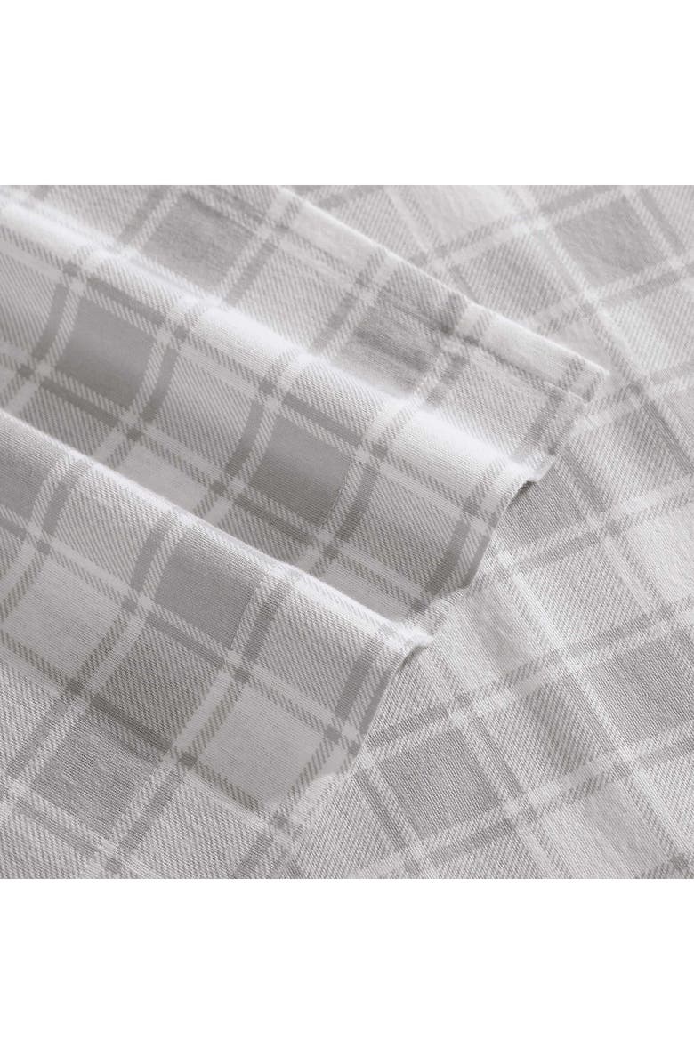 Tommy Hilfiger Mill Creek Plaid Flannel Sheet Set, Alternate, color, Grey