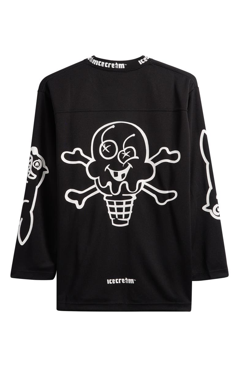 ICECREAM Hyperdrive Oversize Long Sleeve Graphic T-Shirt, Alternate, color, Black