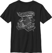 Hot Wheels Boy's Hot Wheels Skateboarding Park Outline  Graphic T-Shirt