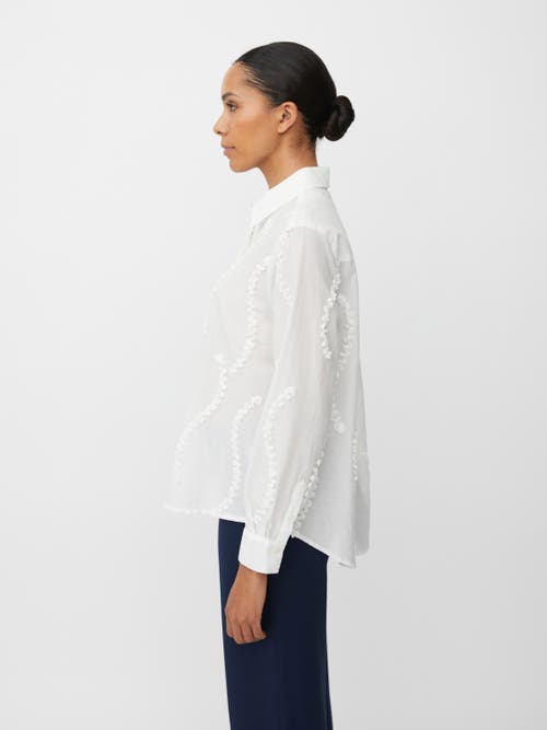 Masai Copenhagen Maimma 100% Cotton Long Sleeve Shirt In White