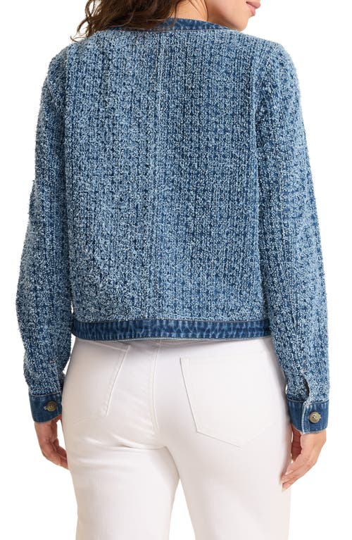 Tommy Bahama Cotton Tweed Denim Jacket In Blue