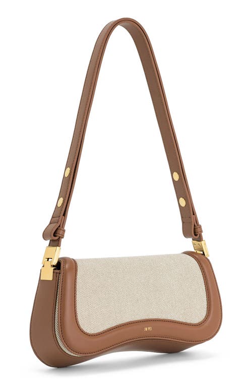 Jw Pei Joy Canvas & Faux Leather Shoulder Bag In Brown