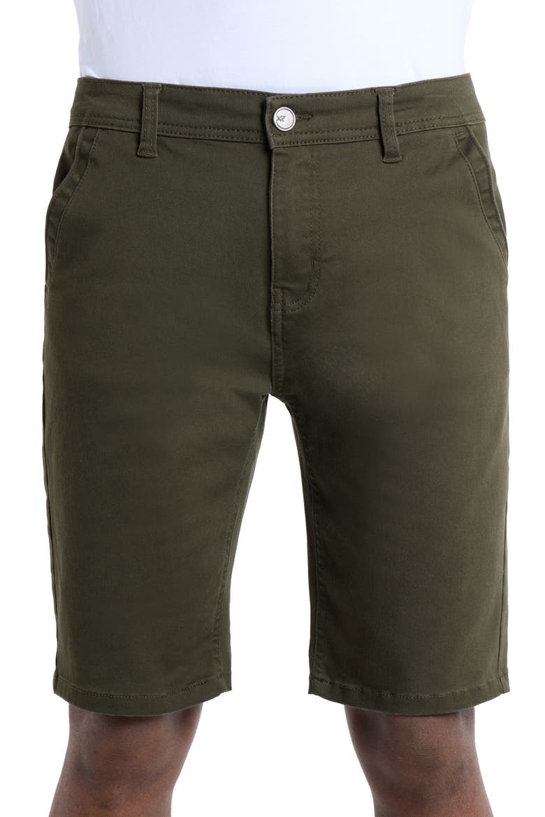 Flat Front Chino Shorts, Alternate, color, OLIVE