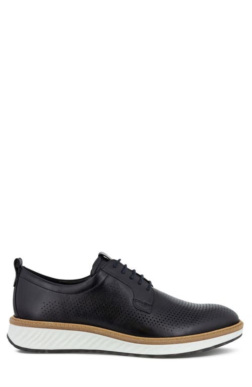 Ecco St. 1 Hybrid Plain Toe Derby In Black