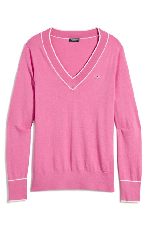 Heritage Tipped V-Neck Sweater