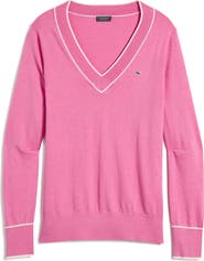 vineyard vines Heritage Tipped V-Neck Sweater