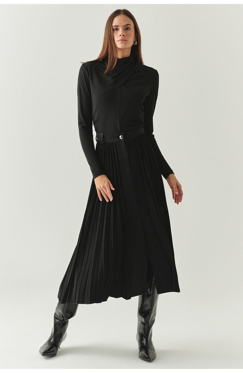 Exquise Florence Midi Skirt, Alternate, color, Black