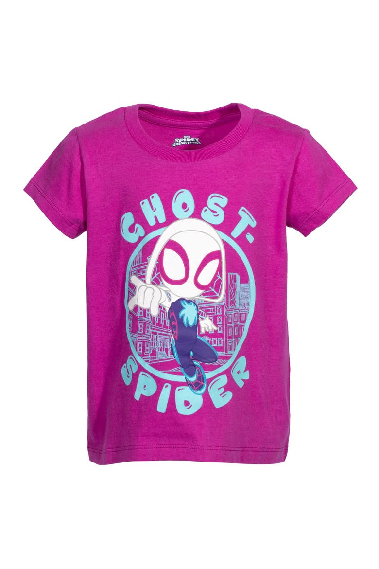 Spidey and His Amazing Friends 2-Pack Short Sleeve T-Shirts, Alternate, color, Purple Grey Spidey