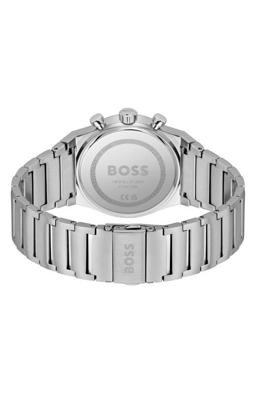 Hugo Boss Boss Candor Chronograph Bracelet Watch, 41mm In Dark Green