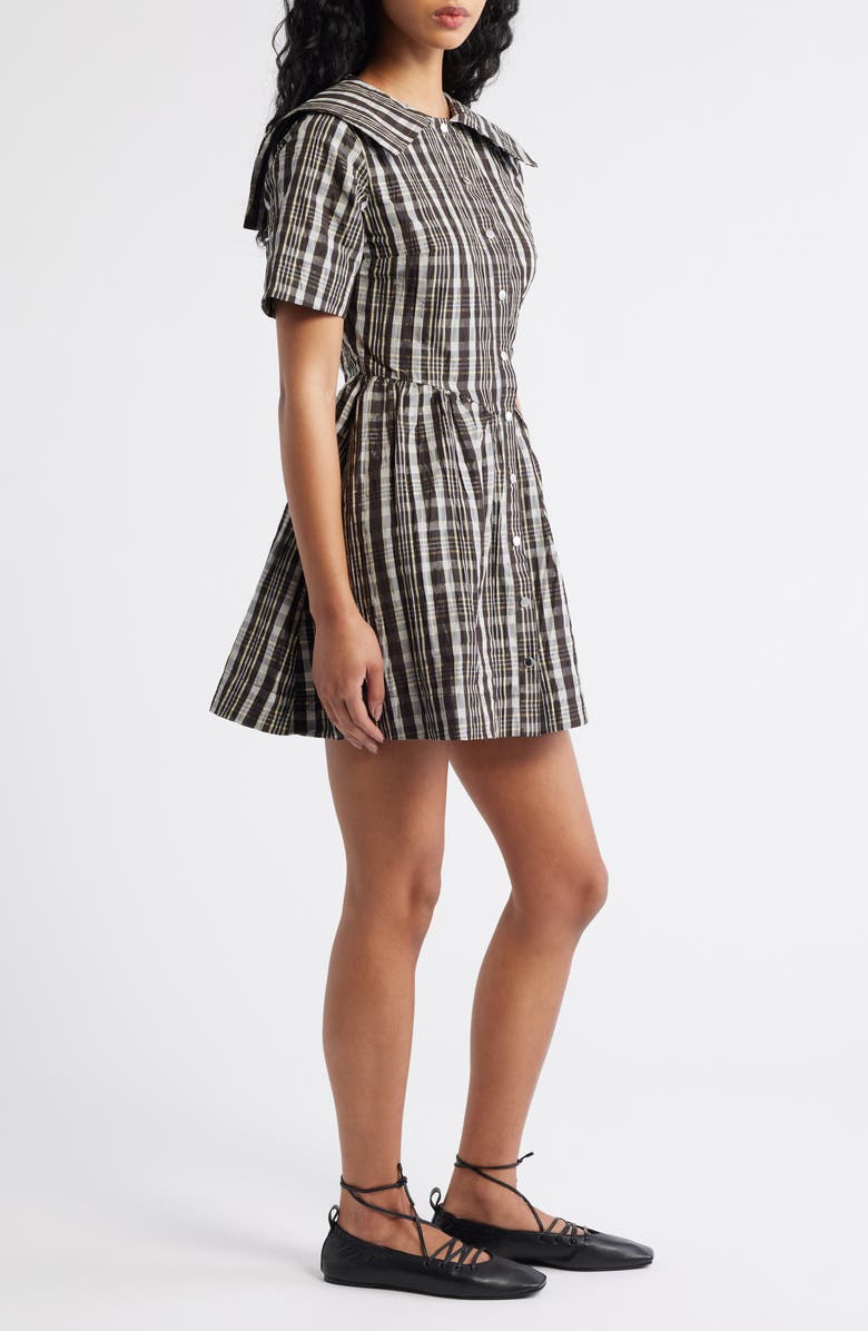 Damson Madder Miley Shirtdress, Alternate, color, Black/ White