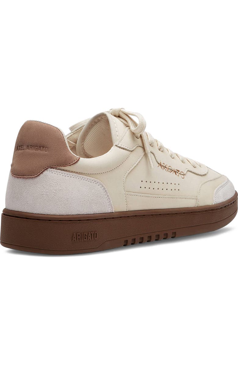 Axel Arigato Dice T-Toe Leather Sneaker, Alternate, color, Light Grey/Beige
