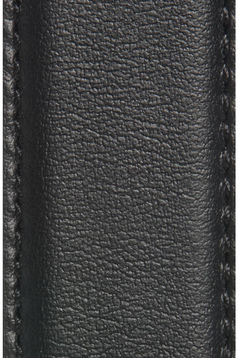 Donna Double Gancini Belt, Alternate, color, NERO