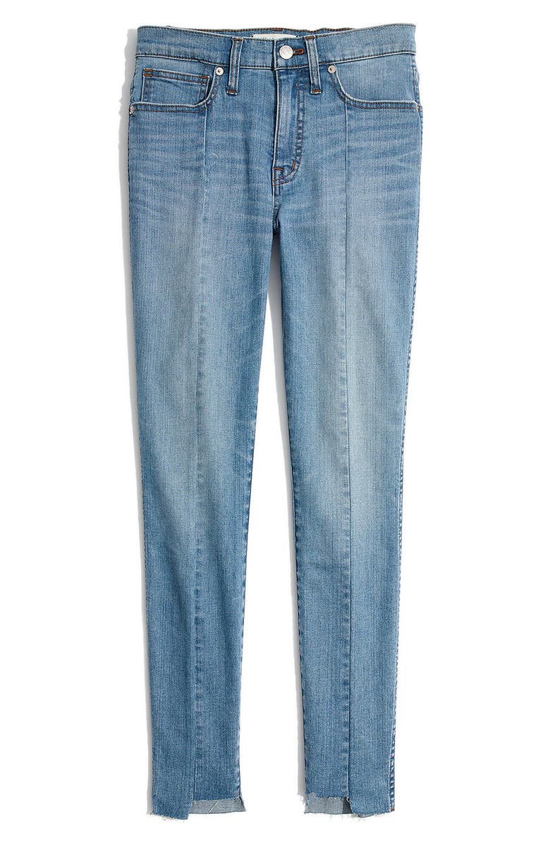 Madewell 9-Inch High Waist Seamed Step-Hem Edition Skinny Jeans, Alternate, color, 