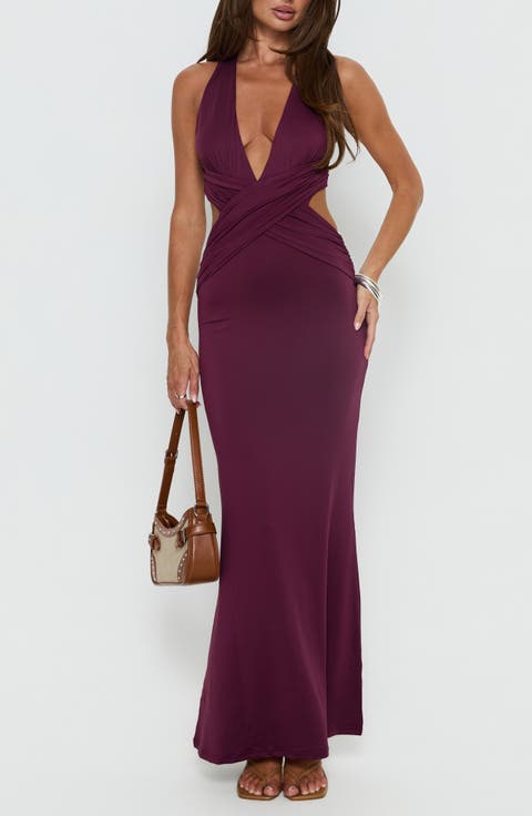 Bambia Cutout Sleeveless Gown