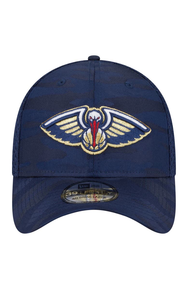 New Era Men's New Era Navy New Orleans Pelicans Subtle Camo 39THIRTY Flex Hat, Alternate, color, Navy
