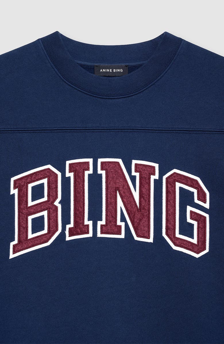 ANINE BING Trenton Sweatshirt, Alternate, color, Washed Navy
