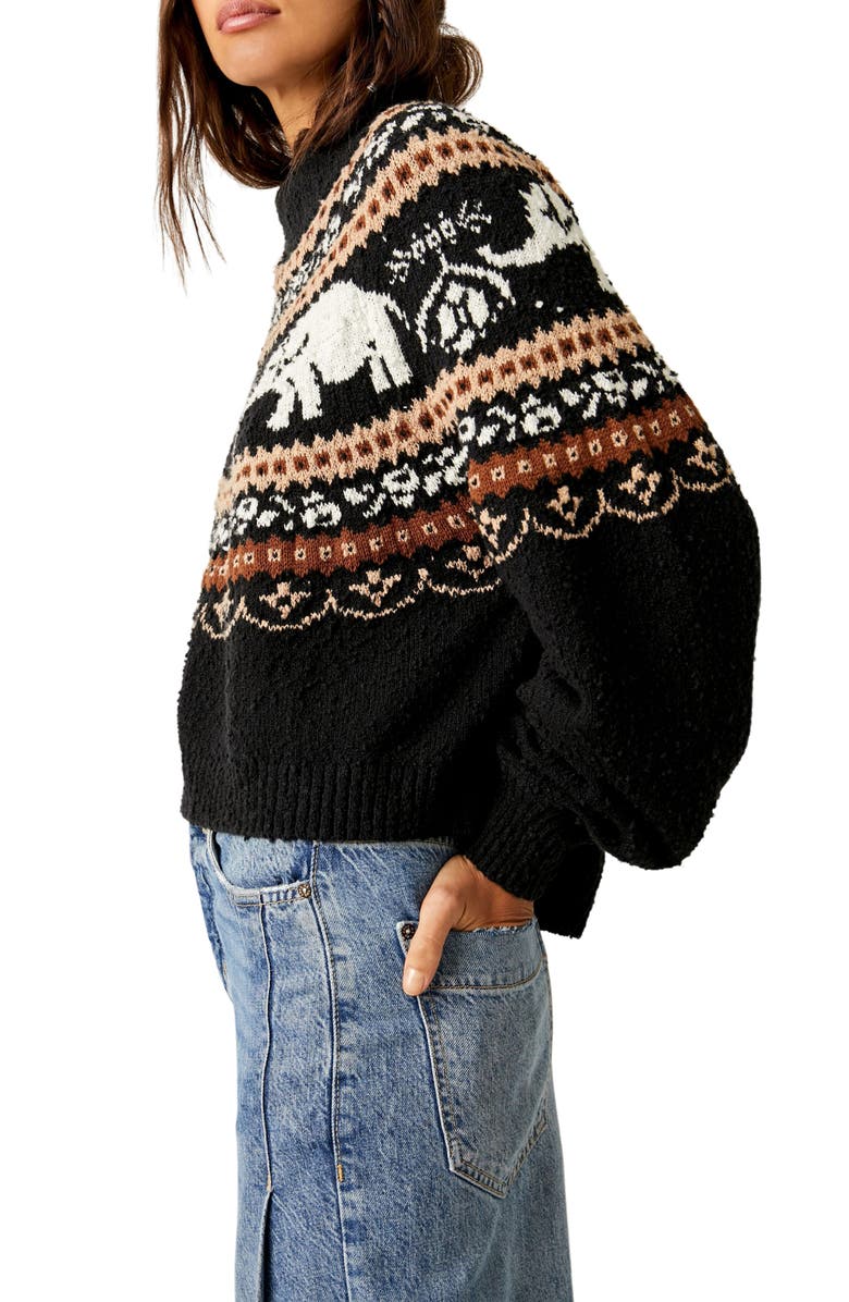 Free People Nellie Fair Isle Sweater, Alternate, color,