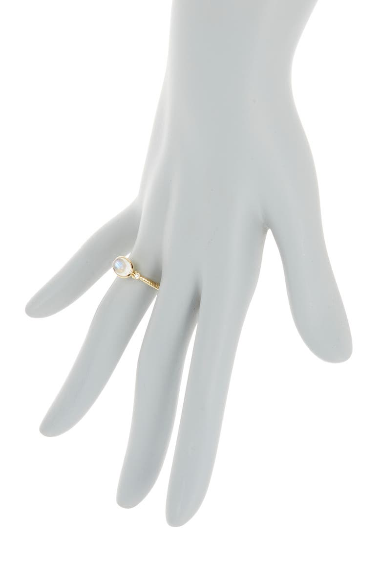 Meira T Moonstone Ring, Alternate, color, Yellow Gold