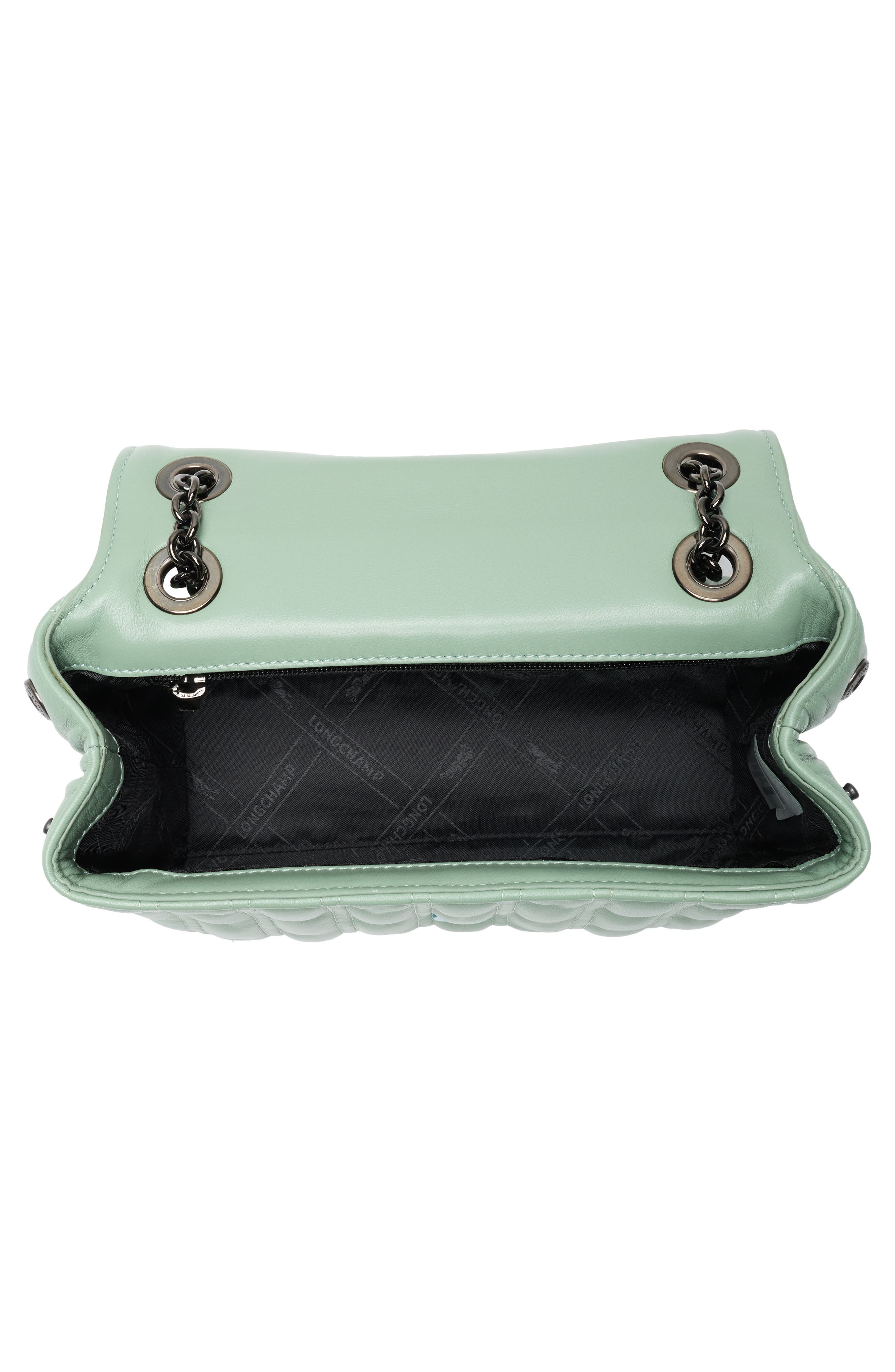 Longchamp Brioche Small Leather Shoulder Bag, Alternate, color, Powder