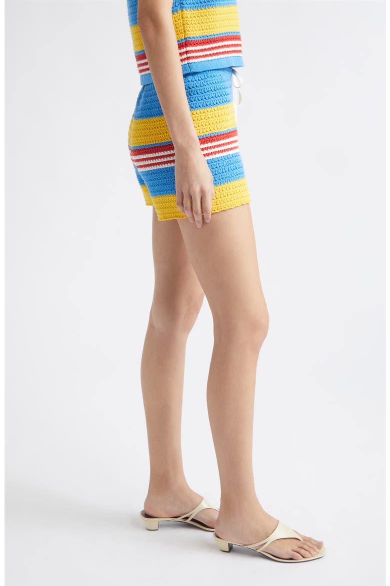 Tammy Striped Cotton Knit Shorts, Alternate, color, BLUE MULTISTRIPE
