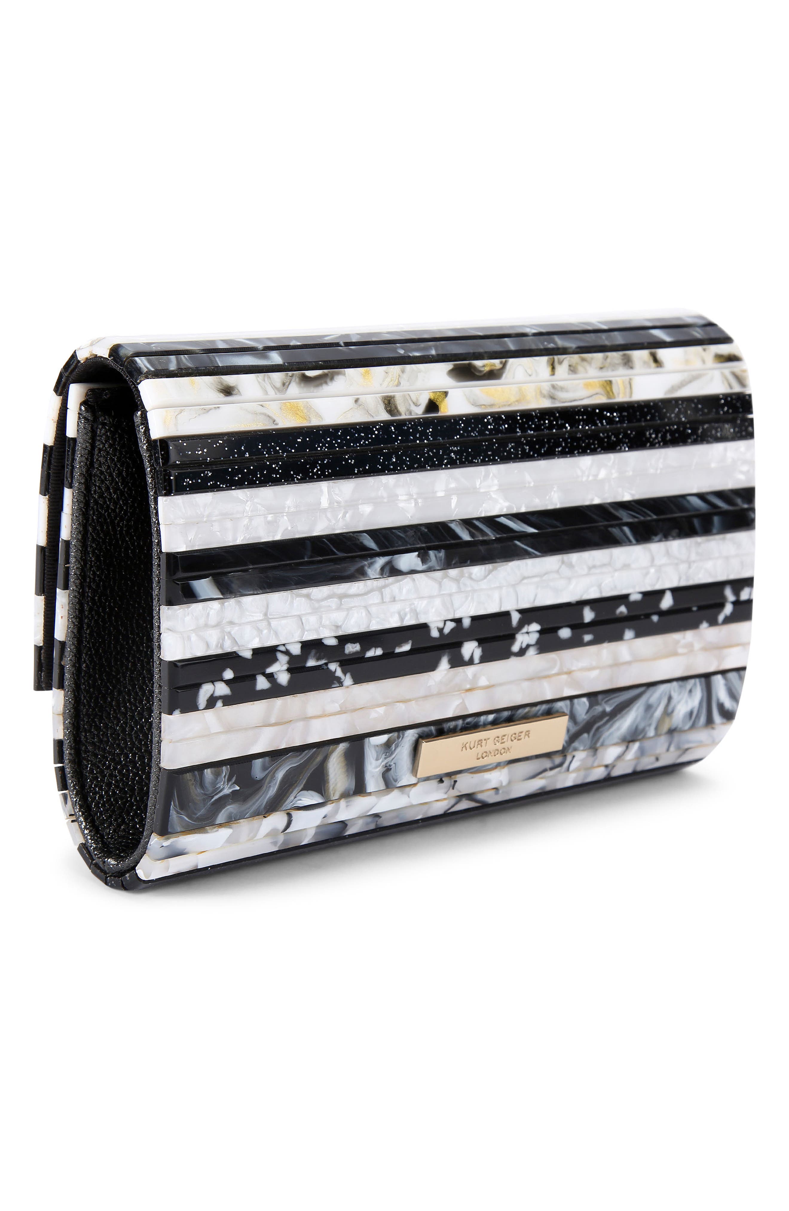 Kurt Geiger London Party Eagle Clutch, Alternate, color, Charcoal