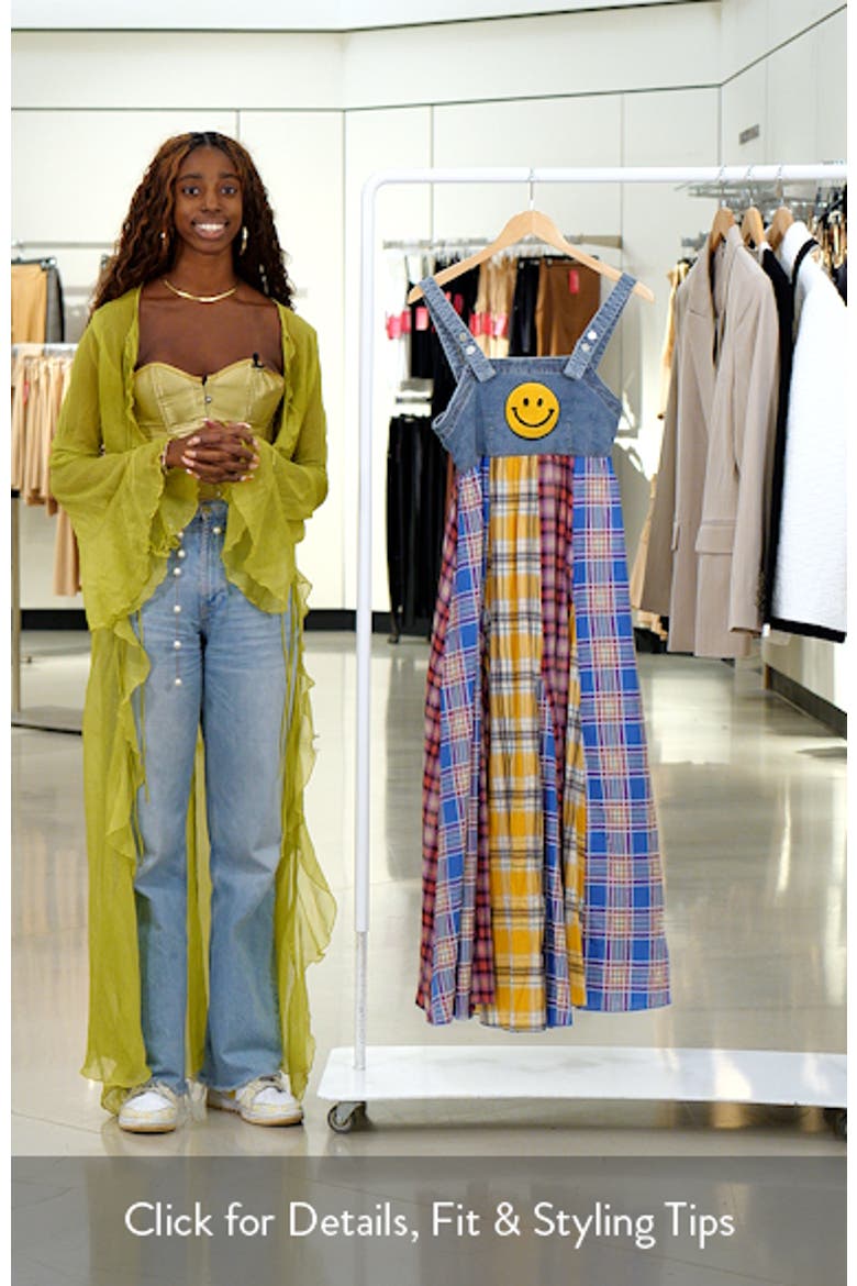 Mixed Media Plaid & Denim Sundress video