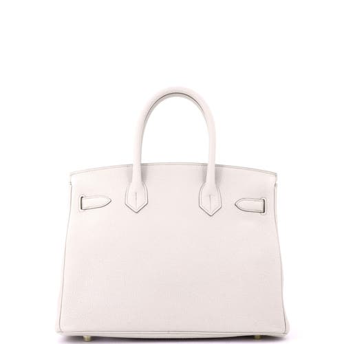 Pre-owned Hermes Hermes Birkin Handbag Light Togo With Gold Hardware 30 In Gray